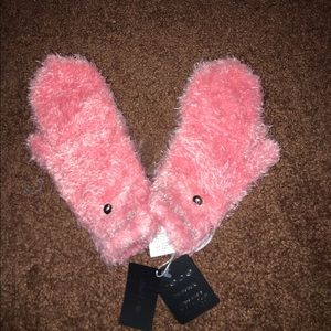 Bebe Chenille Convertible Gloves